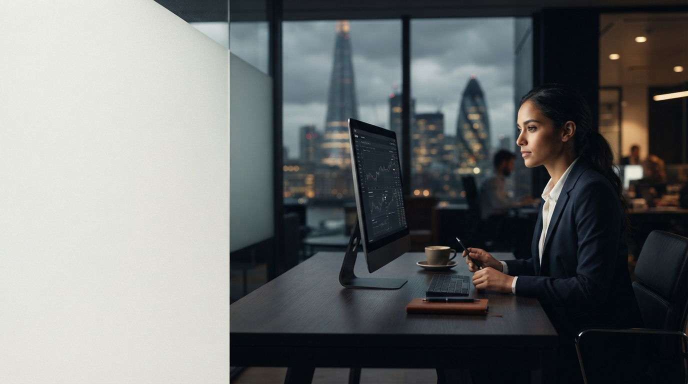 FinSight Pro data visualisation representing predictive risk analysis for crypto markets